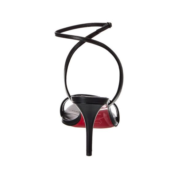 Christian Louboutin Miss Z 80 Leather Sandal, Black - Picture 3 of 5